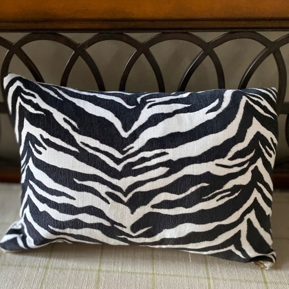Zebra Print Custom Made Pillow Cover - Picture 2 of 8